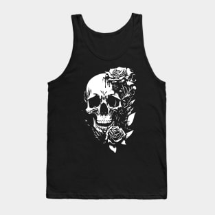 rock skull and roses Tank Top